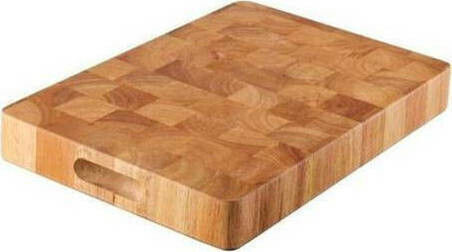 Hendi Rectangular Wooden Chopping Board Brown 32.5x26.5cm