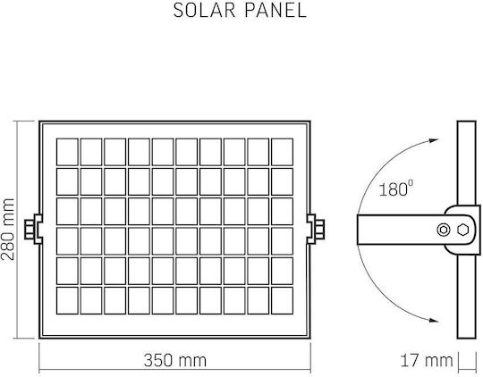 Videx VLE-FSO-205 Wasserdicht LED Flutlicht 20W Natürliches Weiß mit Fernbedienung IP65
