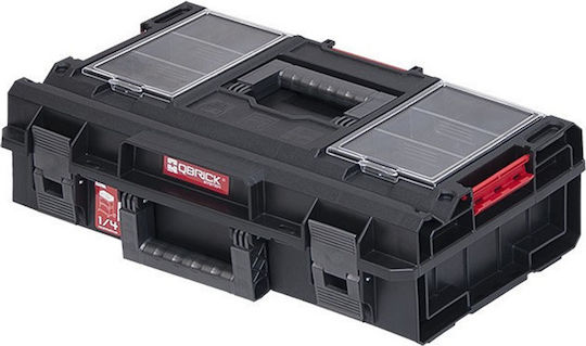 Qbrick System One 200 Profi Hand Toolbox Plastic with Tray Organiser W58.5xD38.5xH19cm 29545926