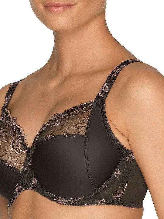 Prima Donna Mystic Fields Full Cup Wire Bra Χρώμα Gray Fume 0162861 - Καφέ