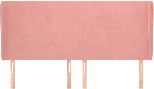 vidaXL Stoff-Kopfstütze für Betten Rosa 163x118cm