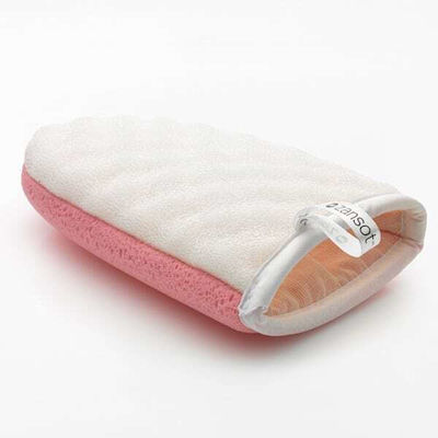 Zan Sot Γάντι Μπάνιου Διπλό Bath Glove White