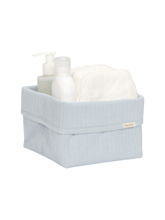 Little Dutch Nursery Storage Basket Pure Light Blue 1pcs