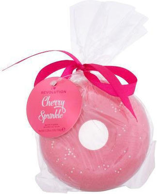 Revolution Beauty Cherry Sprinkle Donut Fizzer Bath Bombs with Fragrance Peach 150gr