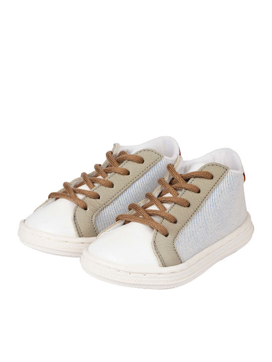 Babywalker Christening Leather Sneakers Mint White Beige