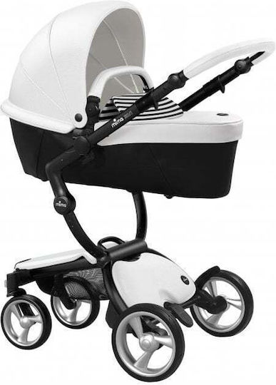 Mima Πολυκαρότσι Xari Snow White Seat / Aluminium Chassis / Black Cushion