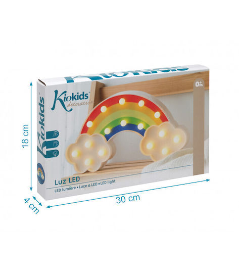 Kiokids LED Детско Декоративно Осветление Многоцветен 30x18см