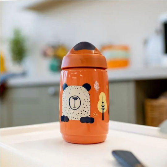 Tommee Tippee Παιδικό Ποτηράκι Sippee Cup από Σιλικόνη Πορτοκαλί 390ml για 12m+