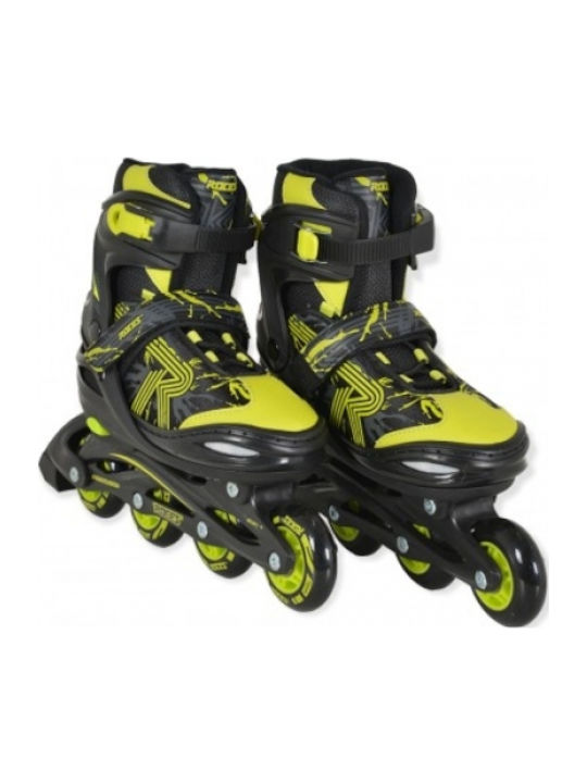 Cangaroo Jockey Lime Inline Αυξομειούμενα Rollers Μαύρα Παιδικά Cangaroo Jockey Lime Inline Αυξομειούμενα Rollers Μαύρα Παιδικά