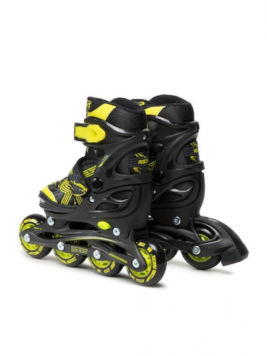 Cangaroo Jockey Lime Inline Αυξομειούμενα Rollers Μαύρα Παιδικά