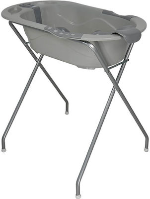 Bebe Stars Baby Bath with Stand Stars Bubble with Thermometer Grey