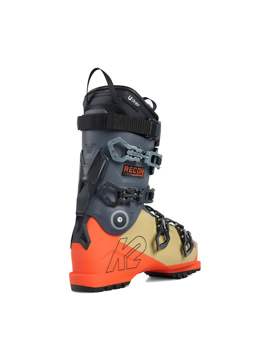 K2 Recon 130 MV 2023 Herren Skischuhe Grey/Orange/Beige