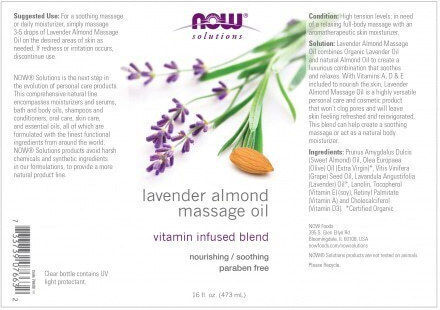 Now Foods Organic Almond Oil for Massage 473ml