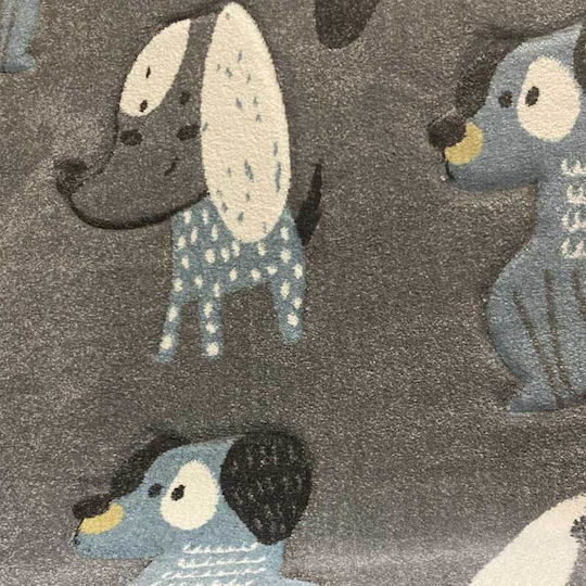 Koulis Carpets Hündchen 8320A Kinder Teppich Gray 70x150cm