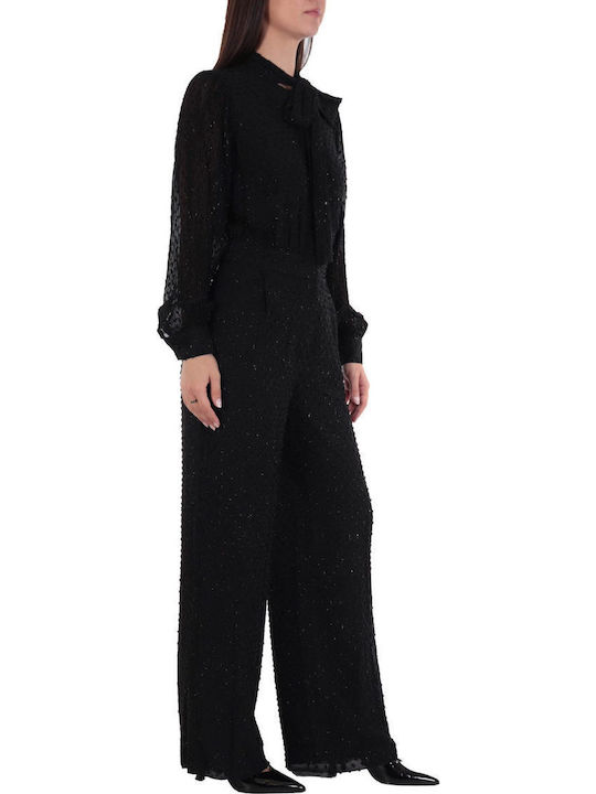 Women's Long-sleeved One-piece Suit Black