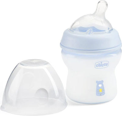 Chicco Plastikflasche Natural Feeling Gegen Koliken mit Silikonsauger für 0+, 0+ m, Monate Ciel 150ml 1Stück