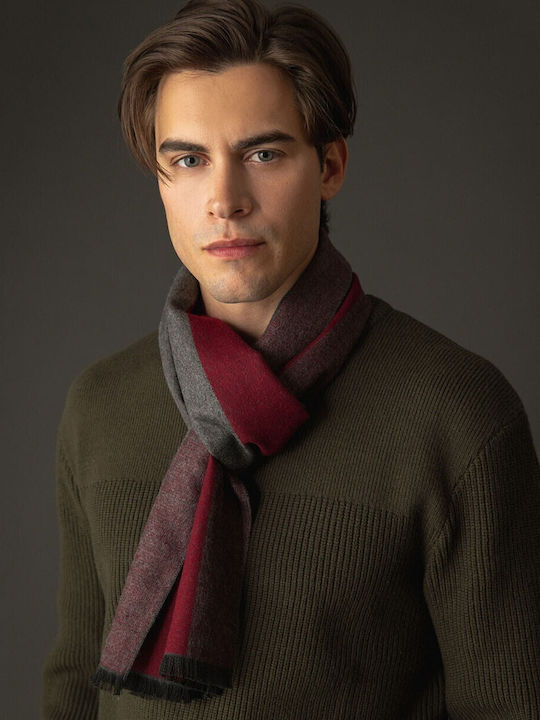 Biston Men's Scarf Burgundy