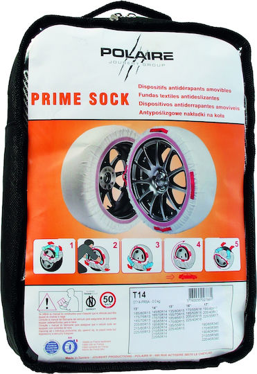 Joubert Prime Sock 53 Polaire Anti-slip Snow Socks Passenger Car 2pcs