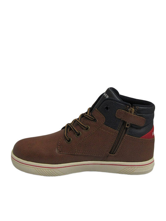 Portland Kids Boots with Laces Tabac Brown