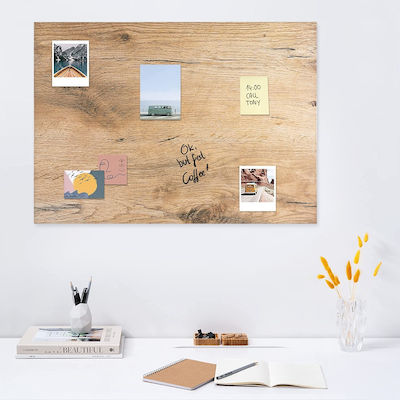 Navaris Memo Board Magnetic Hanging Dry Erase Board 90x60cm