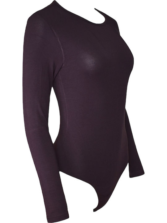 Frauen Bodysuit Damen-Bodysuits Braun