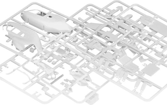 Revell Complete Plane Model EC 135 Air-Glaciers Modeling Figure Helicopter 75 Pieces in Scale 1:72 with Glue and Paints 14.3x14cm.