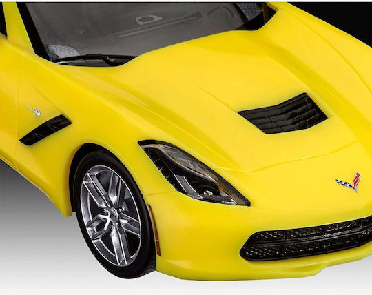 Revell Chevrolet 2014 Corvette Stingray Modeling Figure Car 38 Pieces in Scale 1:25 17.9x8.6x4.9cm.