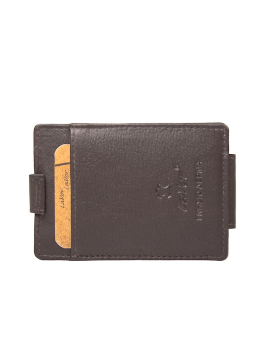 Lavor Men's Leather Card Wallet with RFID Brown