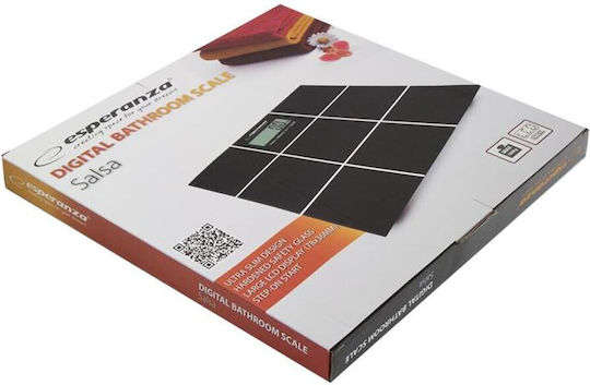 Esperanza Digital Bathroom Scale Black Salsa EBS004