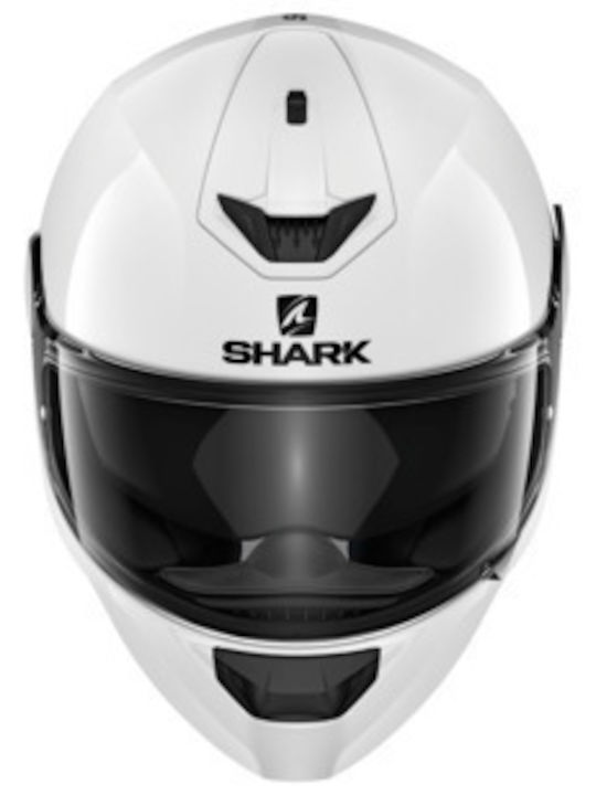 Shark D-Skwal 2 Full Face Helmet with Sun Visor ECE 22.05 Blank White