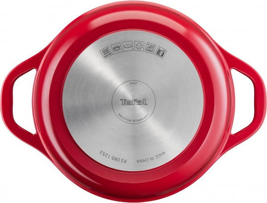 Tefal Air Дълбока Тенджера от Лят Алуминий 4.7лт / 24см