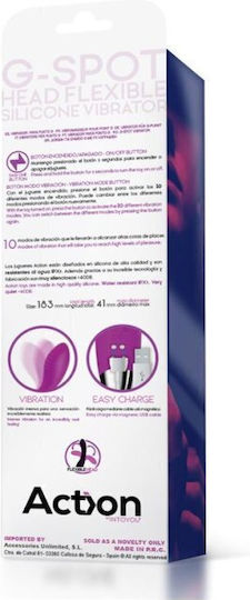 Action No 10 G-spot Flexible Vibrator Vibrator G-Spot Violet