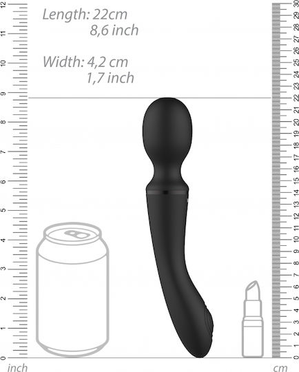 Vive Enora Δονητής Μασάζ 22cm Black