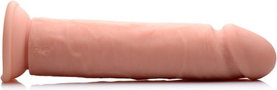 Curve Toys Vibrating Remote Control Silicone Dildo Realistic Vibrator with Remote Control 23cm Flesh