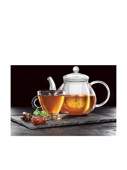 Berlinger Haus Ceainic cu Filtru Sticlă Transparent 1000ml