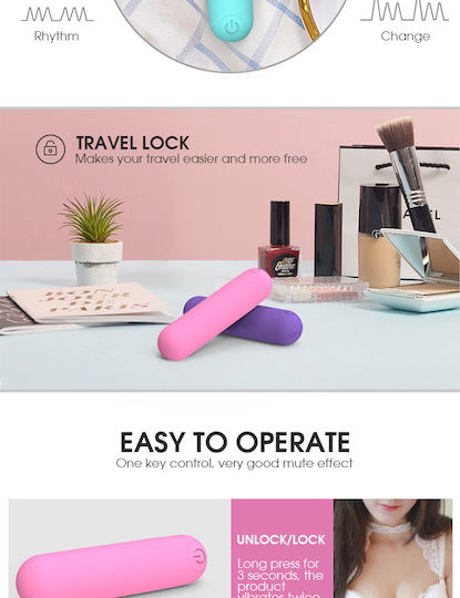 Power Bullet Essential Bullet Vibrator Mini Δονητής Bullet Turquoise
