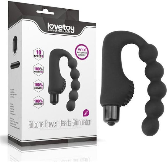Lovetoy Power Beads Πρωκτικός Δονητής Μαύρος 11cm