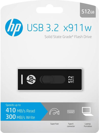 HP X911w 512GB USB 3.2 Stick Negru