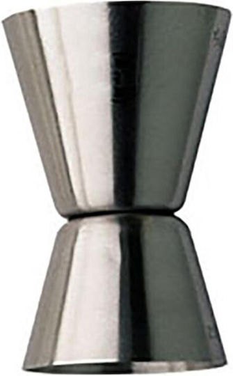Pedrini Διπλή Μεζούρα Ποτών με Χωρητικότητα 30/60ml Inox