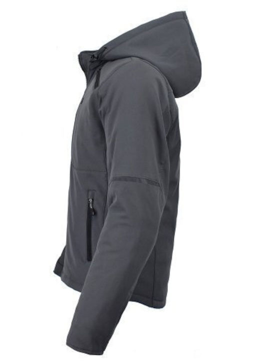 AGVpro Urbano-DR Men's Motorcycle Jacket Softshell 4 Seasons Waterproof Gray