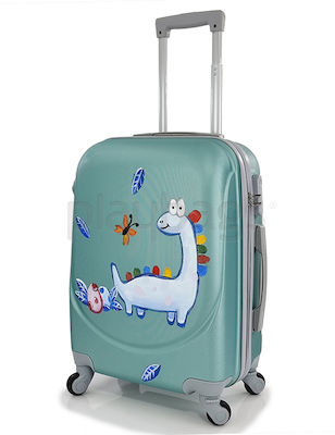 Playbags Children's Cabin Travel Suitcase Hard Dinosaur with 4 Wheels Height 55cm