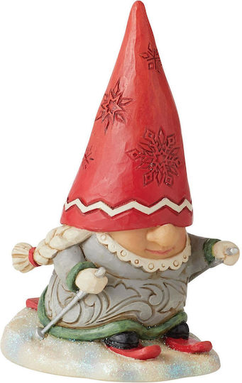 Enesco Disney Gnome Skier with Braids Figure 17cm