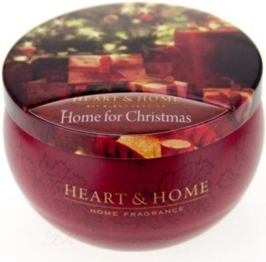 Heart & Home Χριστουγεννιάτικο Μεταλλικό Κερί Κόκκινο Χριστούγεννα στο Σπιτι