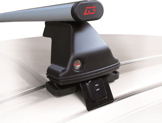 G3 G3 Aluminum Car Roof Bars Pacific 110cm for Fiat Brava 5D 5D 1996-2002 Set with Roof Rack Legs