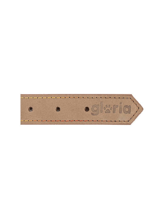 Gloriapets Oasis Κολάρο Σκύλου Δερμάτινο σε Λευκό χρώμα 18mm x 45cm