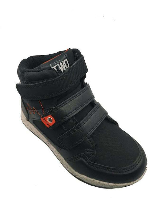 Kids Sneakers High with Scratch Blue