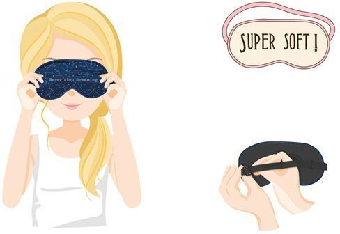 Legami Milano My Head is a Jungle Sleep Mask Multicolour