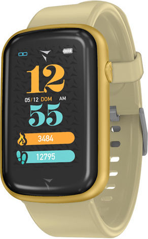 Techmade Steps Smartwatch mit Pulsmesser (Gold)
