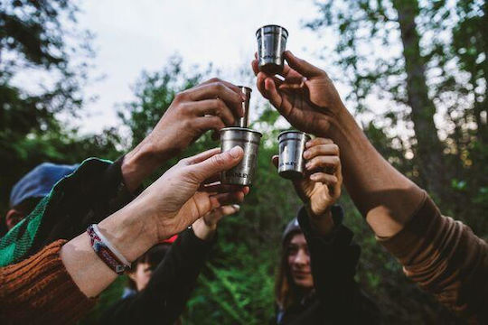 Stanley The Nesting Shot Glass Glass for Camping Set of 4 Matte Black Glasses