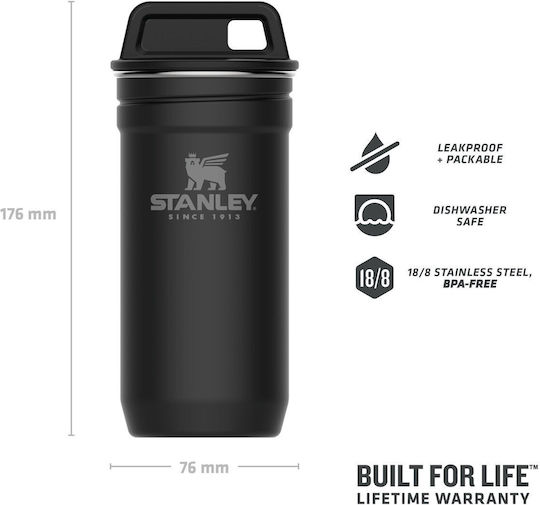 Stanley Set De 4 Pahare De Camping Mat Negru 60ml